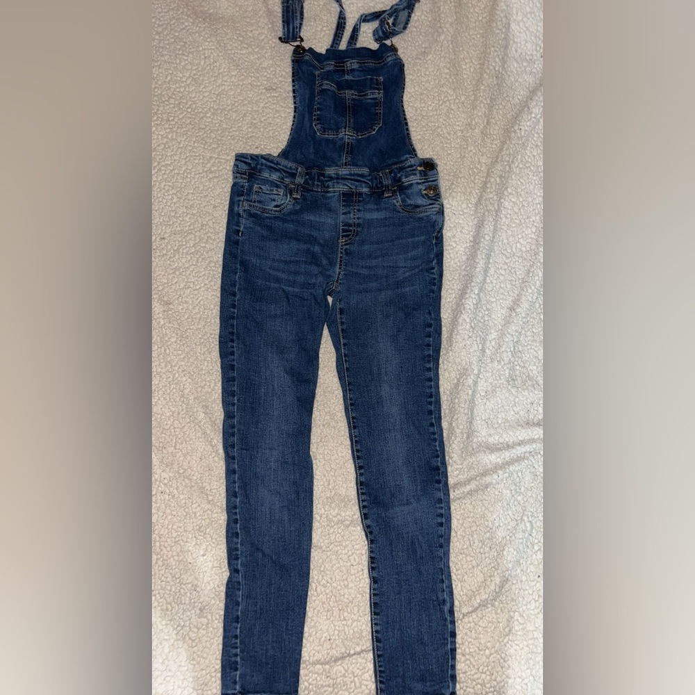 Blue notes skinny leg overalls size medium
